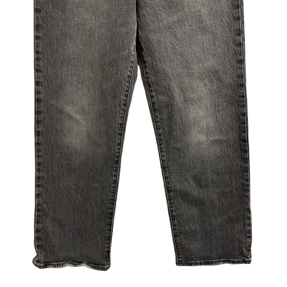 Levi's Ribcage Straight Ankle Jeans Black High Rise Button Fly Festival Boho 27 - Picture 13 of 15